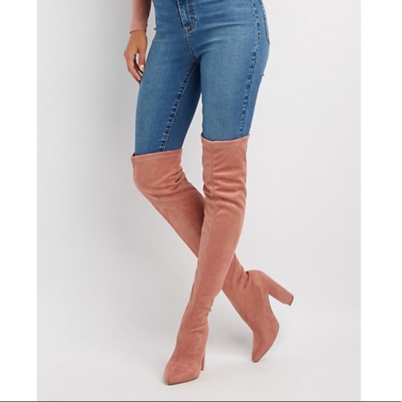 Charlotte Russe Shoes - Qupid Pointed Toe Over-The-Knee Boots